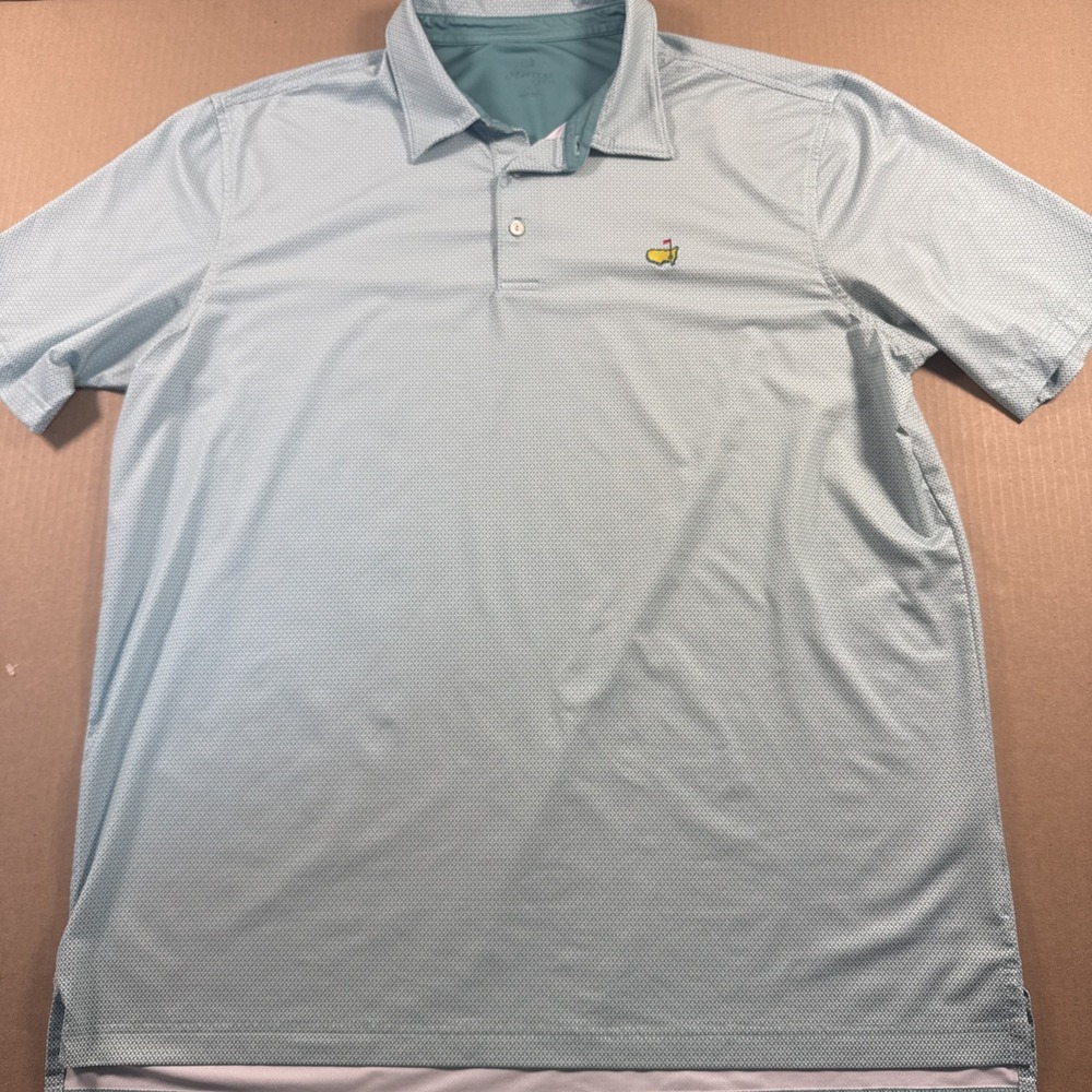 Masters Tech Mens XL Polo Golf Shirt Short Sleeve Performance Geometric Pattern